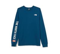 The North Face L/S Varsity Graphic Maglietta a Maniche Lunghe Senza Collo da Uomo Midnight Petrol S