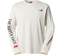 The North Face L/S Varsity Graphic Maglietta a Maniche Lunghe Senza Collo da Uomo White Dune XS