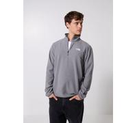 The North Face - Pile con zip da uomo - M Glacier Fleece 1/4 Zip Jacket TNF Mid Grey Heather per Uomo - Taglia S - Grigio