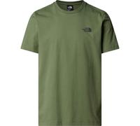 The North Face - T-shirt in Cotone - M Mountain Sketch SS Tee Bark Mist per Uomo in Cotone - Taglia XL - Verde