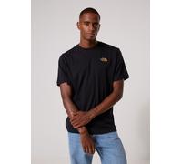 T-shirt a maniche corte, stampata dietro Nero XL Tinta unita