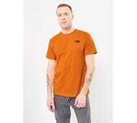 THE NORTH FACE NF0A87NPAQE M S/S Box NSE Tee T-Shirt Uomo Digital Orange/White Du Taglia M