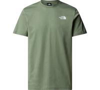 The North Face - T-shirt in Cotone - M SS Box Nse Celebration Tee Bark Mist per Uomo in Cotone - Taglia S - Verde