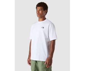 The North Face - M Tnf Adventure - T-shirt oversize a maniche corte bianco Tnf e rosso mandarino S