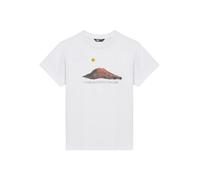 The North Face - Boy's Mountain Night Relaxed S/S Tee - T-shirt S bianco