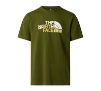 The North Face - Mnt Line Regular Short Sleeve Tee - - Sport - Uomo - Verde - XS
