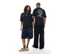 The North Face - Mountain Fun - T-shirt unisex oversize nera con stampa sulla schiena-Nero L