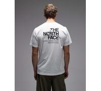 The North Face - Mountain Sketch - T-shirt bianca con stampa sul retro-Bianco S