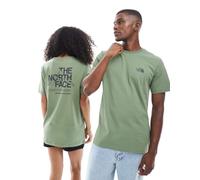 The North Face - Mountain Sketch - T-shirt unisex verde con stampa sul retro L