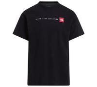 The North Face - T-Shirt Grafica Regolare da Uomo Never Stop Exploring - Morbido Cotone, Miscela di Poliestere - Stampa Grafica a Base d'Acqua-TNF Black, L