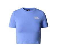 THE NORTH FACE NF0A55AO0YI W S/S Essential Cropped Slim Tee T-Shirt Donna Virtual Blue Taglia S