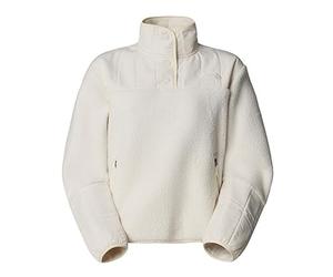 The North Face NF0A84IBQLI1 W CRAGMONT Fleece 1/4 Snap Maglia Lunga Donna White Dune Taglia S