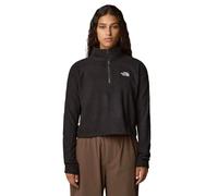 The North Face NF0A855N4H01 Women’s 100 Glacier Cropped ¼ Zip Maglia Lunga Donna TNF Black-NPF Taglia XL