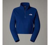 The North Face NF0A855ND1R W 100 Glacier Cropped 1/4 Zip Maglia Lunga Donna Estate Blue Taglia S
