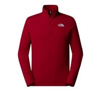 The North Face NF0A855W3RO1 M 100 Glacier 1/4 Zip - EU Maglia Lunga Uomo Garnet Red Taglia M