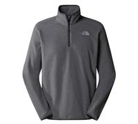 The North Face - Glacier - Felpa grigia in pile con zip corta e logo-Grigio L