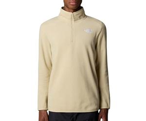 THE NORTH FACE NF0A855WAWA1 Men’s 100 Glacier 1/4 Zip - EU Maglia Lunga Uomo Zion Orange/Concrete Grey Taglia XL