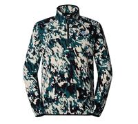 The North Face NF0A858Z65S M 100 Glacier Printed 1/4 Zip Maglia Lunga Uomo Deep Nori Trail Grid PR Taglia S