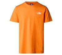 THE NORTH FACE NF0A87NG6HI M S/S Simple Dome Tee T-Shirt Uomo Digital Orange Taglia XS