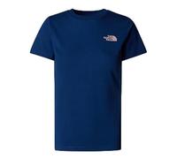 THE NORTH FACE NF0A87NMB4O W S/S Box NSE Slim Tee T-Shirt Donna Estate Blue/Metal Pink Taglia L
