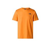 THE NORTH FACE NF0A87NPAQE M S/S Box NSE Tee T-Shirt Uomo Digital Orange/White Du Taglia XS