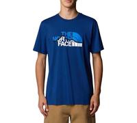 The North Face - S/S Mountain Line Tee - T-shirt L blu