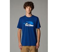 The North Face - S/S Mountain Line Tee - T-shirt S blu
