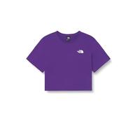 The North Face NF0A87U4NL41 Women’s Cropped Simple Dome Tee T-Shirt Donna Peak Purple Taglia XL