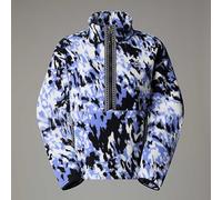 THE NORTH FACE NF0A88Z365N W TNF FLEESKI 1/4 Zip PO Maglia Lunga Donna Virtual Blue Trail Grid Taglia XS