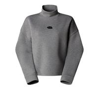 THE NORTH FACE NF0A89C1EC4 W Mock Neck Relaxed Sweatshirt T-Shirt Donna Metallic Silver Heather Taglia XL