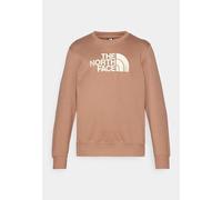 Felpa The North Face Drew Peak Crew marrone logo grigio chiaro - M