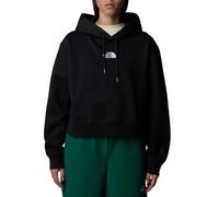 The North Face - Essential - Felpa corta oversize nera con cappuccio e logo-Nero L