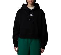 The North Face - Essential - Felpa corta oversize nera con cappuccio e logo-Nero XS