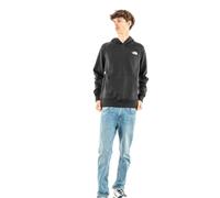 The North Face - Felpa con cappuccio nera con riquadro del logo-Nero S