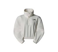 The North Face - Glacier - Pile bianco sporco oversize con zip corta L