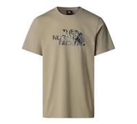 The North Face NF0A8A3W9IT1 M S/S Easy Tee Graphic INFILL Maglia Lunga Uomo Clay Grey/TNF Black 3D Taglia S