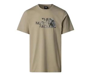 The North Face NF0A8A3W9IT1 M S/S Easy Tee Graphic INFILL Maglia Lunga Uomo Clay Grey/TNF Black 3D Taglia L