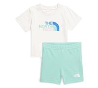 THE NORTH FACE NF0A8BA356R Baby Cotton Summer Set Tuta da Ginnastica Unisex Bambino White Dune-Bright Foam Taglia 24M