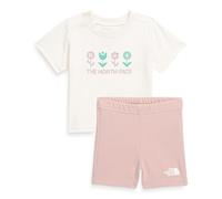 THE NORTH FACE NF0A8BA3BQZ Baby Cotton Summer Set Tuta da Ginnastica Unisex Bambino White Dune/Pink Moss Taglia 18M