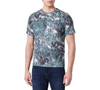 The North Face NF0A8BQ965S M 24/7 S/S Tee Reg AOP T-Shirt Uomo Deep Nori Trail Grid PR Taglia S