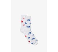 THE NORTH FACE NF0A8BRBR09 EVERYDAY CREW SOCK LOGO - 2P Calzini Uomo TNF WHTE/TNF RED/TNF BL Taglia L