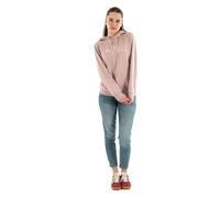The North Face NF0A8C1DARF W Drew Peak Light Hoodie Maglia Lunga Donna Metal Pink/White Dune Taglia L
