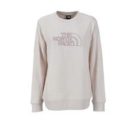 THE NORTH FACE NF0A8C1EATW W Drew Peak Light Crew Maglia Lunga Donna White Dune/Metal Pink Taglia L