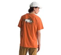 The North Face - T-shirt arancione con grafica outdoor S