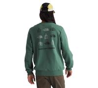 Felpa The North Face Outdoor Graphic Crew verde scuro - XL