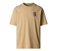 The North Face NF0A8C4DLK5 U SS Mountain CLEANUP Oversized Tee T-Shirt Uomo Khaki Stone Taglia XL