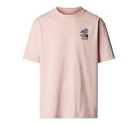 The North Face NF0A8C4DLK6 U SS Mountain CLEANUP Oversized Tee T-Shirt Uomo Pink Moss Taglia S