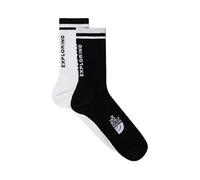 2 paia di calzini the north face everyday nse mid calf socks nero bianco x2