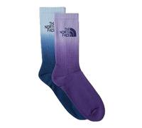 THE NORTH FACE NF0A8CMSAC7 EVERYDAY CREW SOCK DIP DYE - 2P Calzini Uomo Purple Mint/Peak Purple Taglia M
