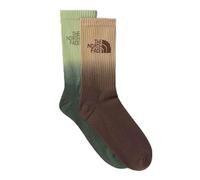 THE NORTH FACE NF0A8CMSBO2 EVERYDAY CREW SOCK DIP DYE - 2P Calzini Uomo Khaki Stone/Smokey Brow Taglia S